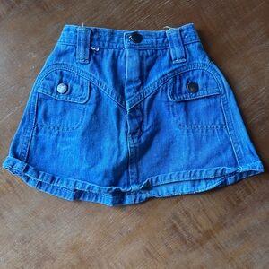 Vintage 1980’s Denim Blue Mini-Skirt for girls